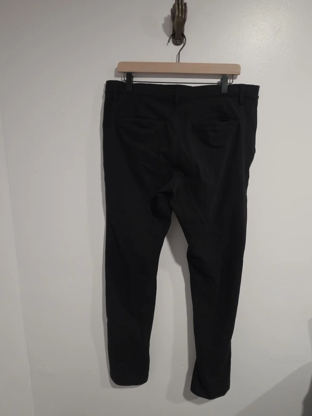 Good Man Brand Black Cotton Blend Forward 5-Pocket Flex Pro Jersey Pant Large
